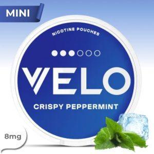 VELO Crispy Peppermint Mini 8mg nicotine pouches – original Swedish formula