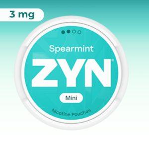 ZYN Spearmint Mini Normal 3mg nicotine pouches – original Swedish formula
