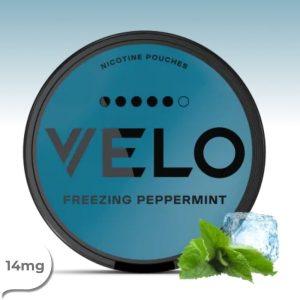 VELO Freezing Peppermint Ultra Strong 14mg nicotine pouches – original Swedish formula