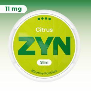 ZYN Slim Citrus Extra Strong 11mg nicotine pouches – original Swedish formula