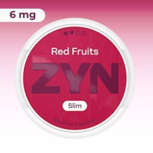 ZYN Red Fruits Slim 6mg – פאוצ׳ ניקוטין פירות אדומים