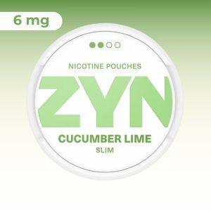 ZYN Cucumber Lime Slim 6mg – פאוצ׳ ניקוטין מלפפון ליים