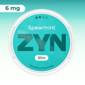 ZYN Spearmint Slim 6mg - פאוצ׳ ניקוטין נענע