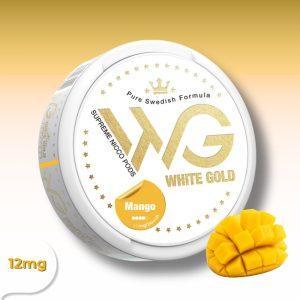 פאוץ ניקוטין White Gold Mango 12mg בטעם מנגו