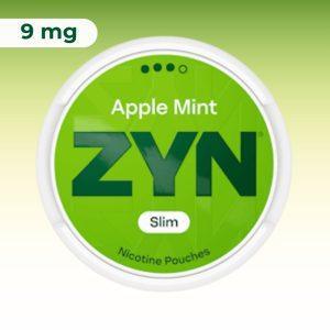 ZYN Slim Apple Mint 9mg nicotine pouches – original Swedish formula